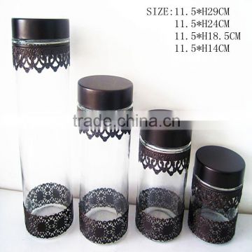 tea glass set sugar bottle steel glass