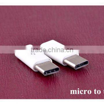 Hot Plug Micro Usb to Type c Plastic Adapter Connector photo-2