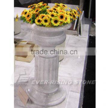 China white marble decorating flower pot