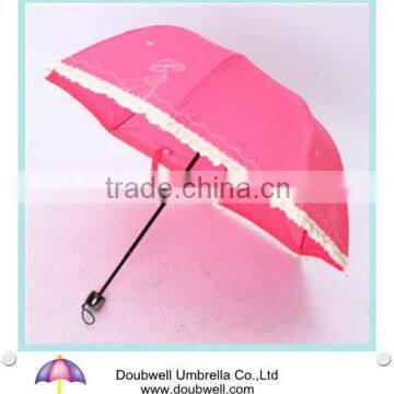 Fashion umbrella with lace