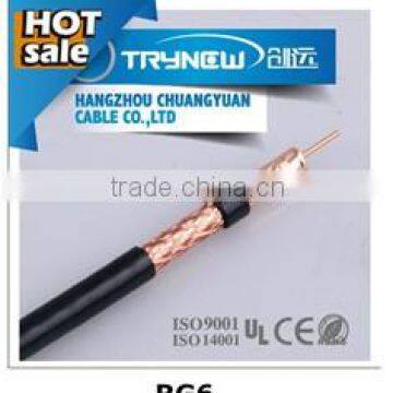 high quality low price 75ohm RG6 coaxial cable, RG 6 coaxial cable, RG6 siamese cable