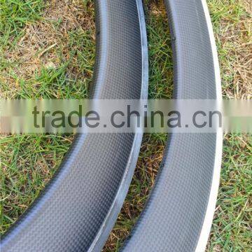 Duarable Road Bike Clincher Rim 38mm Depth Aluminum Braking Bike Rim 38mm Depth