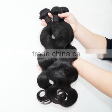 6A long single drawn hair extension 1b vigin indian hair with full cuticles