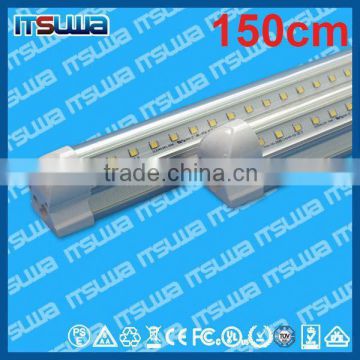 G13 Single pin integrated V shaped led refrigerator light 44w 8ft free tube8 led light tube