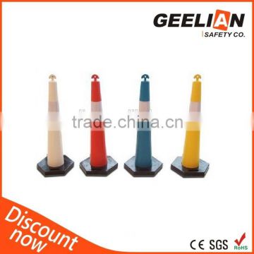 Safety plastic bollard rubber base spring bollards