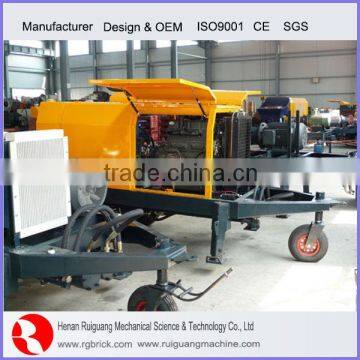 Diesel Engine Concrete Pump Equipment With Mixer