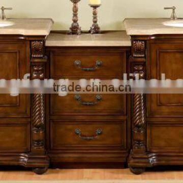 The latest design waterproof wooden bathroom vanity cabinet (YSG-124)