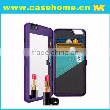 leather case for elephone p6000 case with mirror