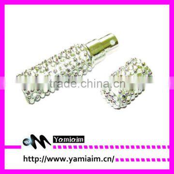 Different sizes pearls Bling bling empty perfume bottle Yiwu Supplier