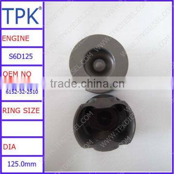 6152-32-2510 Used for Komatsu excavator PC400-7, PC400-6 piston, wheel loader WA470-5 engine piston, cast piston