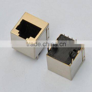 Top Entry RJ45 shield Modular PCB Connector/Jack