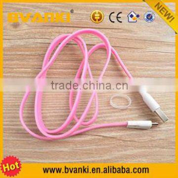 2016 Trending Products Colorful Candy Flat Micro USB Cable,High Quality V8 USB Cable Connector Wholesale