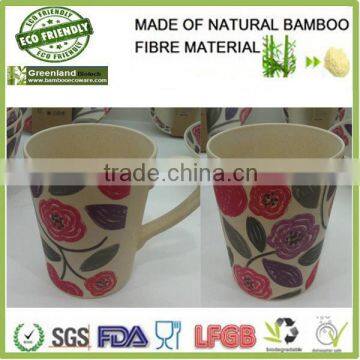 300ML bamboo fibre cup with one handle