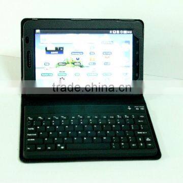 Hot sale!Case with silicone bluetooth3.0 keyboard For Samsung Galaxy tab 7" P1000