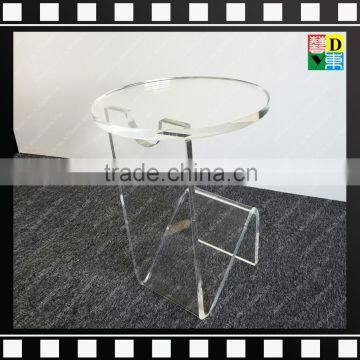 2016 Modern Creative Clear Acrylic Living Room Coffee Table With Brochure Holder for Office/home/hotel From China photo-3