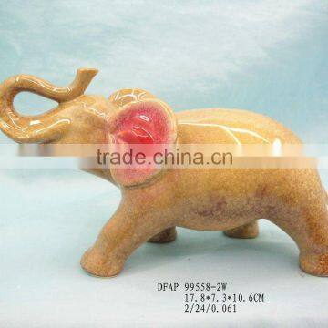 Glazed porcelain elephant(home decoration,giftware,handicrafts)