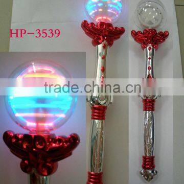 Rainbow Flashing Music Stick with Rotating Ball