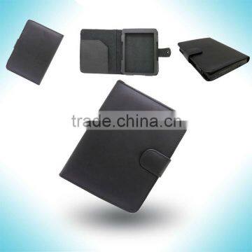 Black Leather Cover Case For Amazon Kindle 4 4th