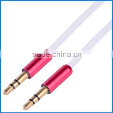 AUX Cable Gold Plated Audio I/O Wire Stereo Panel Mount Cable for PC, Car Audio, Audio Equipment