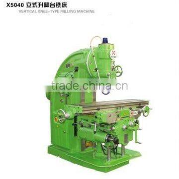 conventional heavy duty vertical milling machine for metal machining