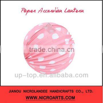 ***HOT*** Round Paper Accordion Lantern For Party & Wdding Deco.