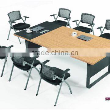 2015 commercial simple office customised meeting table for 10 people mdf wood desk origin item TC124