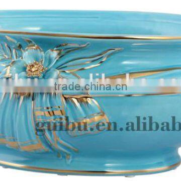 2014 blue beautiful wedding decor fruit compote wholesale factroy