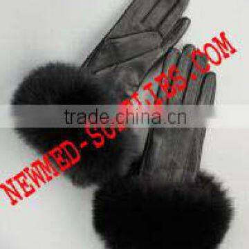 real fur gloves High Quality Leather Gloves