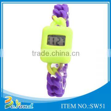 New trend colorful safe novelty mini child silicone watch