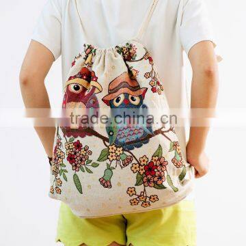 2016 Fashion Owl Bird Design Shopping bag