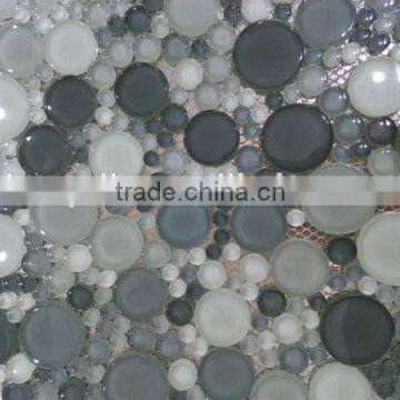 2015 most popular and hot sale irregular crystal round shape mosaic tile mix color