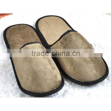 High Quality Velveteen Slipper for Hotel, White Color, One-off