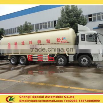 New design dongfeng 8x4 45 cubic meters tank truck for dry powder