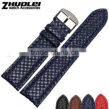 Blue Black Brown Red Embossed Genuine Leather Wristband bracelet 20mm wholesale 3pcs