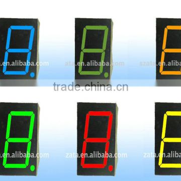 1 digit led numeric display with various colors