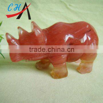 2inch jade stone rhinoceros& old Topiz rhinoceros