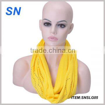 fashion rhinestone jersey infinity scarf