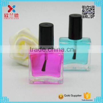 2016 good quality rectangle clear nail polish bottle for sale 10ml