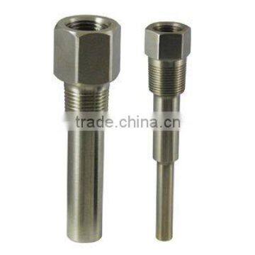 Stainless steel thermowell for temperature gauge
