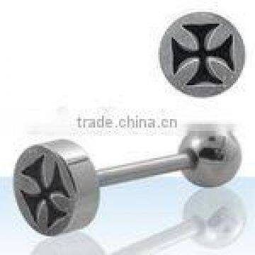 cross logo barbell