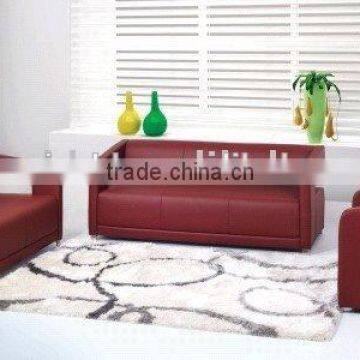 Red modern leather sofa living room sofa SF-2012