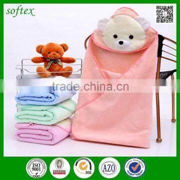 80x80cm cartoon baby hooded towel bear