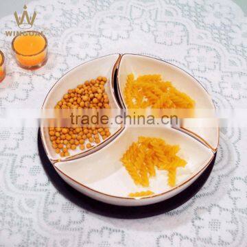 4 pieces Ceramic Round Lazy Susan