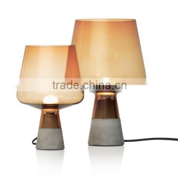 Study Simple Table Lamp with Resin+ Glass shadesModern Desk Lamps