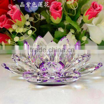 Wedding Favors Wholesale Crystal Lotus Flower Candel Holder photo-3