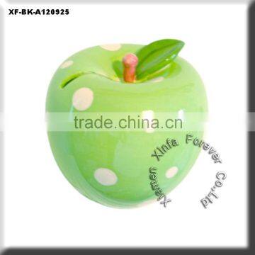 ceramic apple shaped coin bank