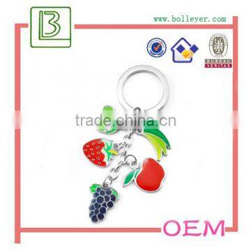 Metal Enamel Apple Keychain for Promotional photo-5