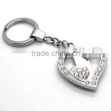 Heart Cute Metal Clip Pendant Keychain