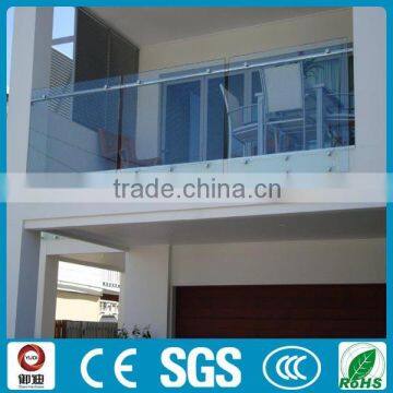 outdoor balcony balustrade tempered glass