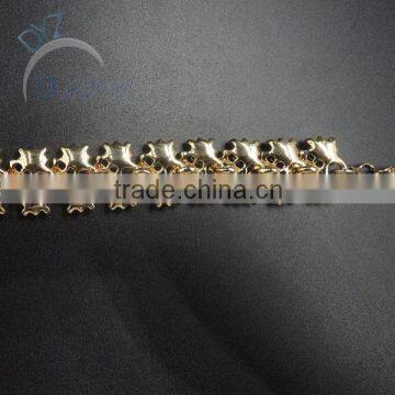 Gold Plated Wholesale Alloy Necklace Jewelry With Crystal Stone photo-5